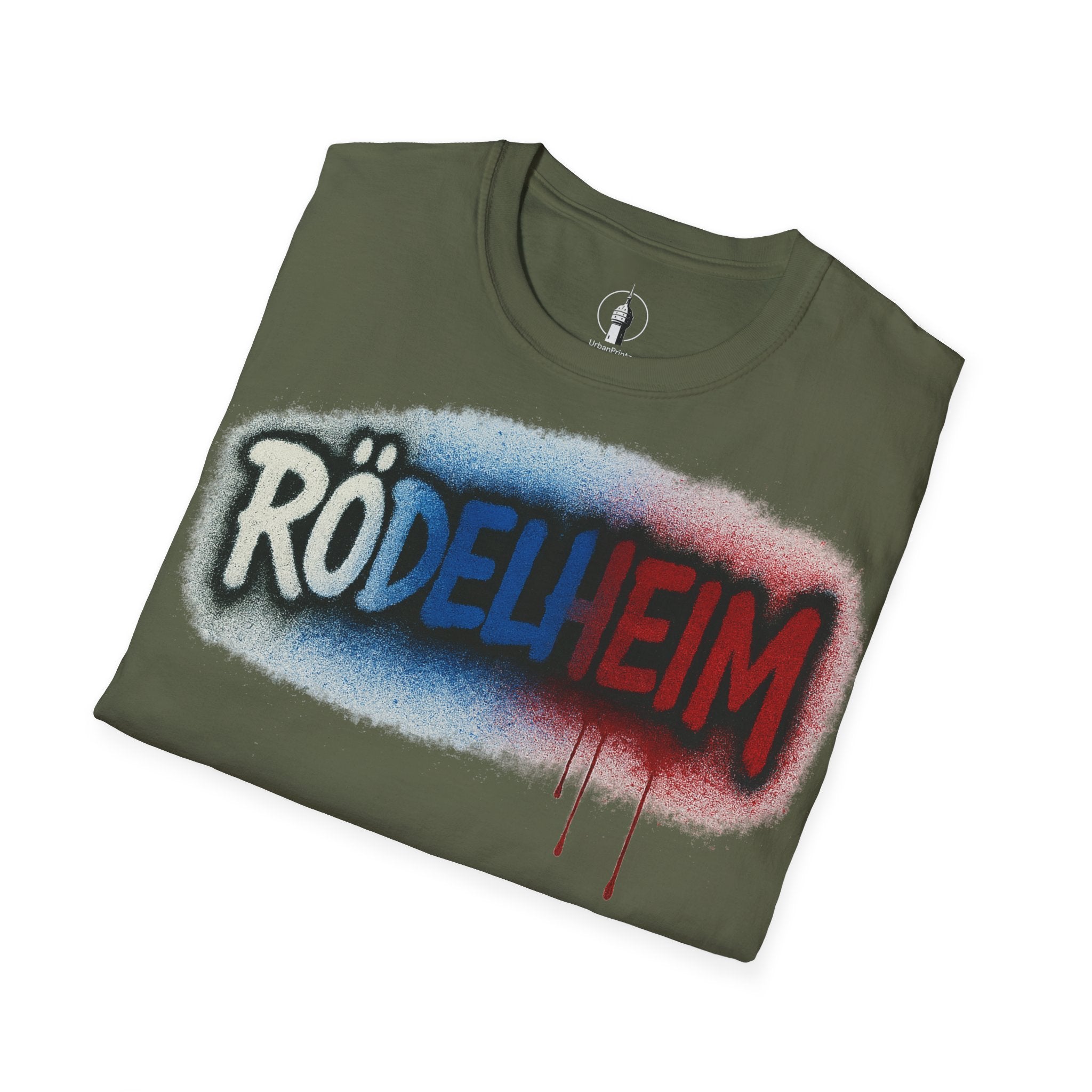 Rödelheim T-Shirt – Graffiti Red-Blue Edition | Gildan Softstyle - UrbanPrintz