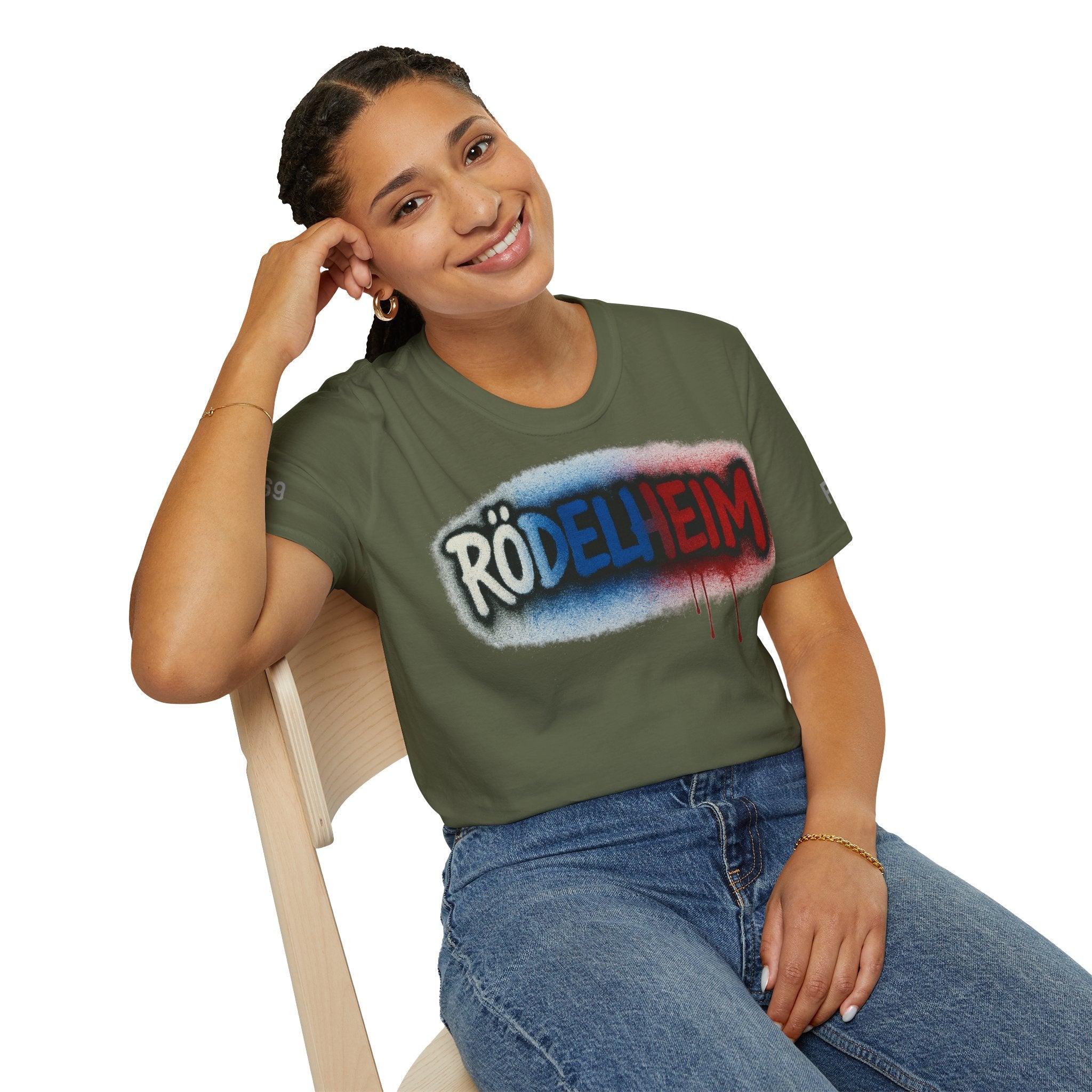 Rödelheim T-Shirt – Graffiti Red-Blue Edition | Gildan Softstyle - UrbanPrintz