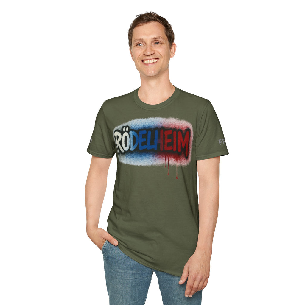 Rödelheim T-Shirt – Graffiti Red-Blue Edition | Gildan Softstyle - UrbanPrintz