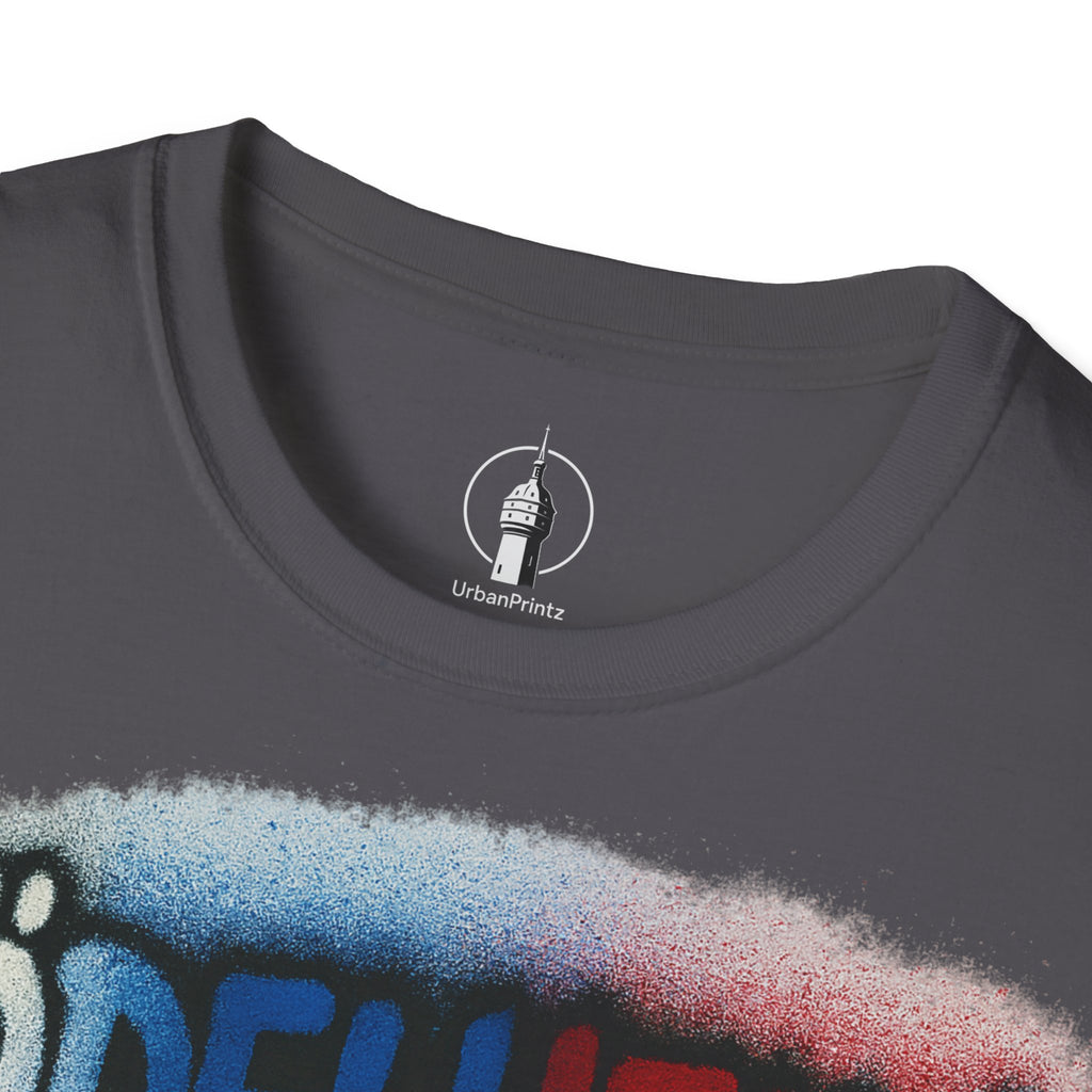 Rödelheim T-Shirt – Graffiti Red-Blue Edition | Gildan Softstyle - UrbanPrintz