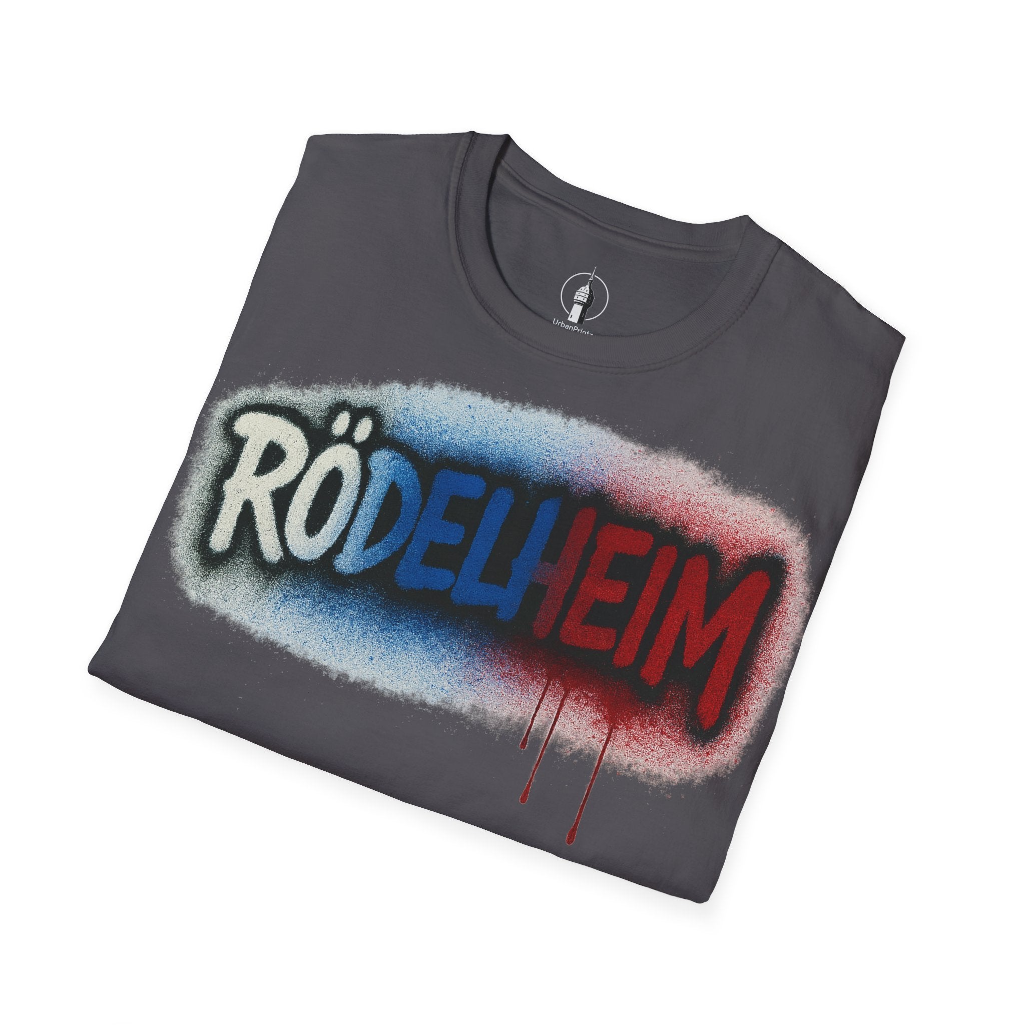 Rödelheim T-Shirt – Graffiti Red-Blue Edition | Gildan Softstyle - UrbanPrintz