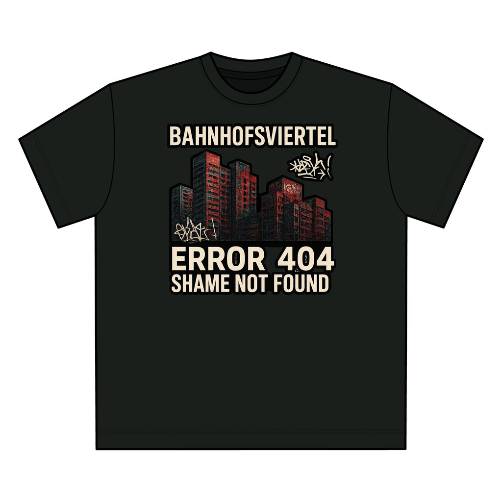 Bahnhofsviertel T-Shirt – Error 404 | Street Art Edition - UrbanPrintz