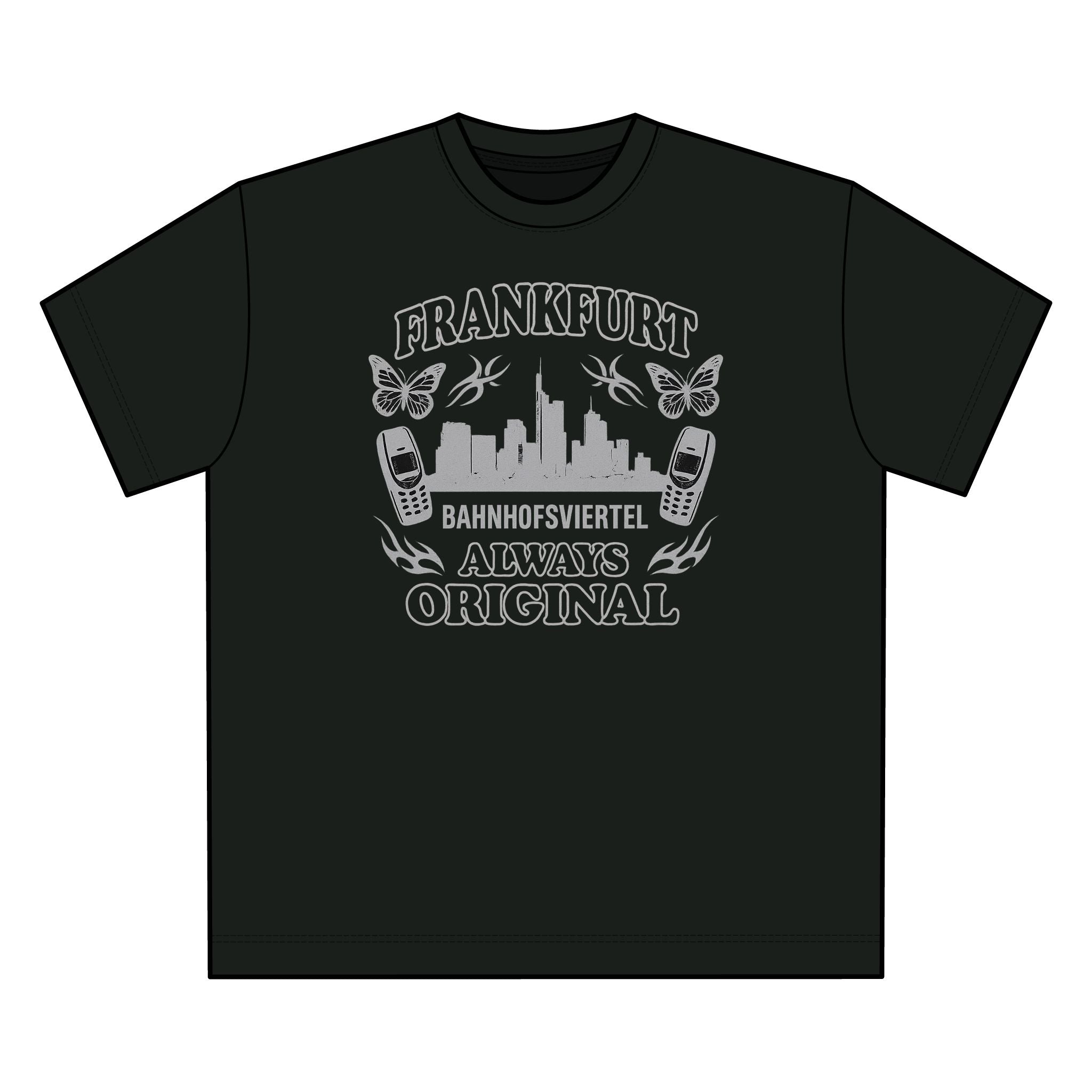 Frankfurt Bahnhofsviertel T-Shirt – Always Original | Y2K Nostalgia Edition - UrbanPrintz