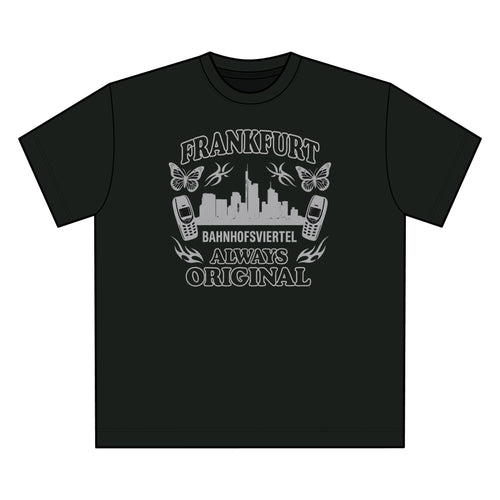 Frankfurt Bahnhofsviertel T-Shirt – Always Original | Y2K Nostalgia Edition - UrbanPrintz