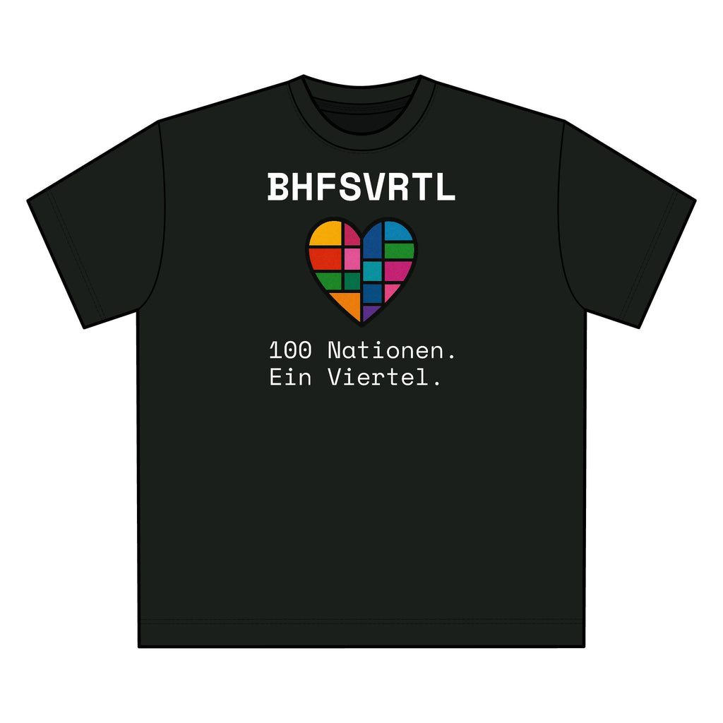 Frankfurt BHFSVRTL T-Shirt – 100 Nationen | Vielfalt im Viertel - UrbanPrintz